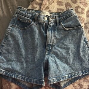 Classic Blue Denim Women's Shorts Abercrombie and fitch